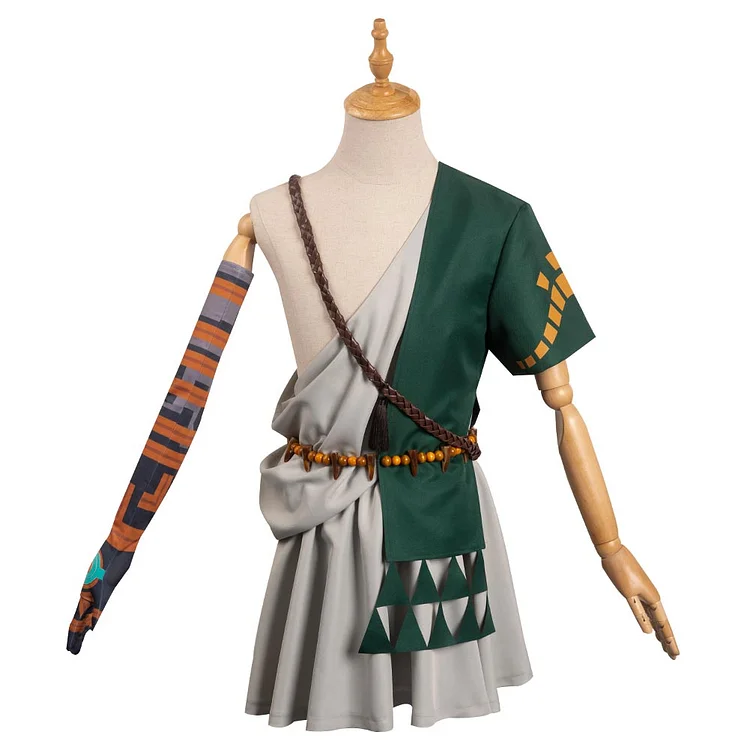 The Legend of Zelda: Tears of the Kingdom Link Green Outfits Cosplay Costume Halloween Carnival Suit