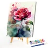 Watercolor Roses-Paint By Numbers Acrylic Painting 30*40CM(Watercolor)