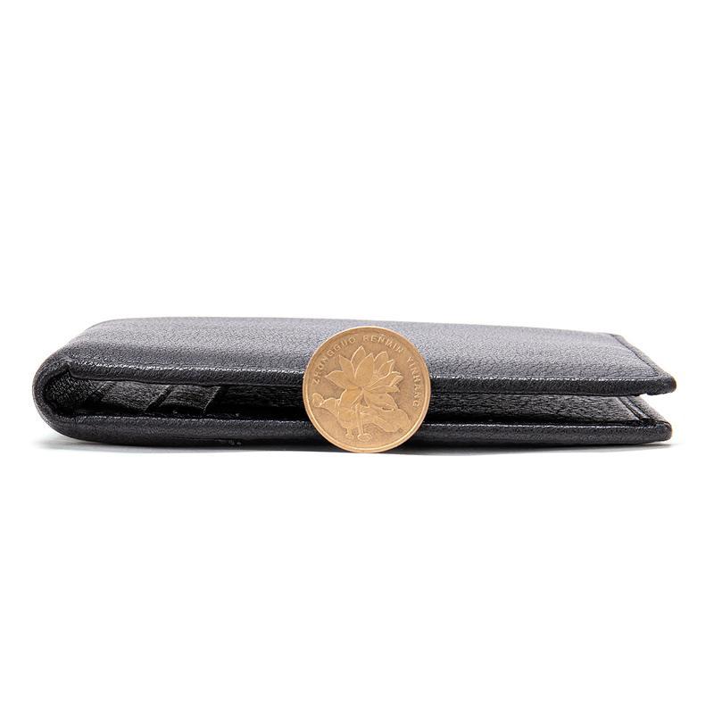 Retro Simple Solid Color Leather Wallet