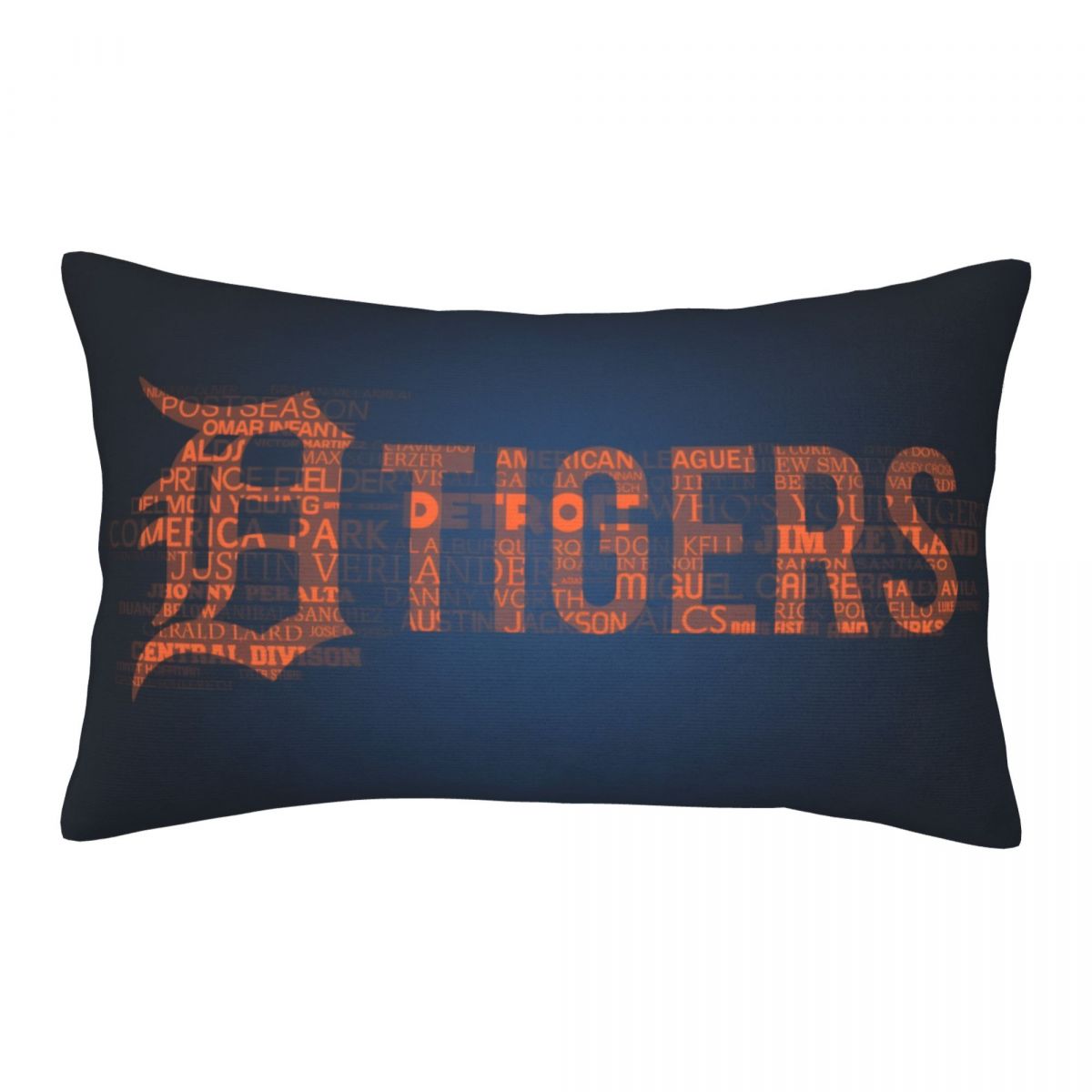 Detroit Tigers Words Logo Throw Pillow Covers