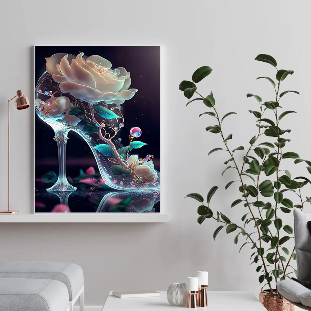 Full Round Diamond Painting 30*40cm - Dreamy Crystal High Heels