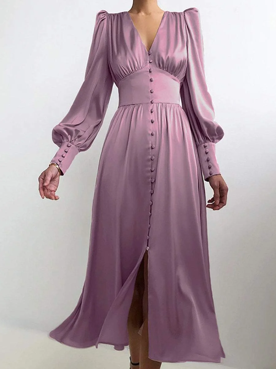 Satin Temperament Dress