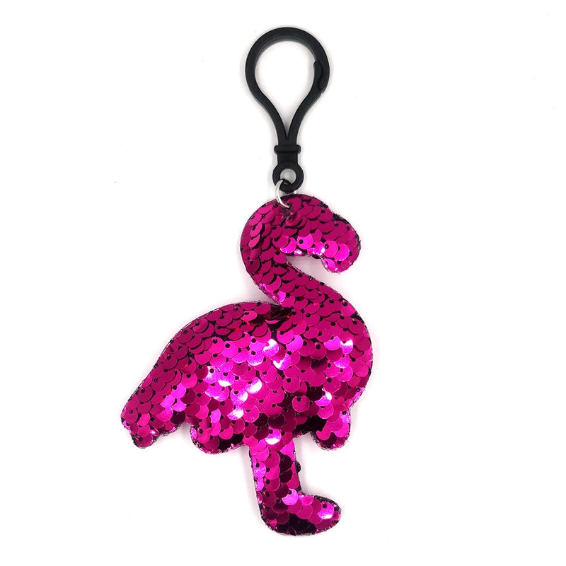 Reflective Sequin Keychain Fashion Cartoon Animal Pendant Bag Pendant