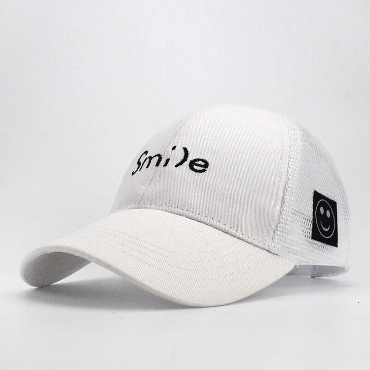 Baseball Cap Kids Smile letter embroidery Hat Baseball for Children Hat Boys Girls Kids Snapback Summer Baseball Caps Cute Kid