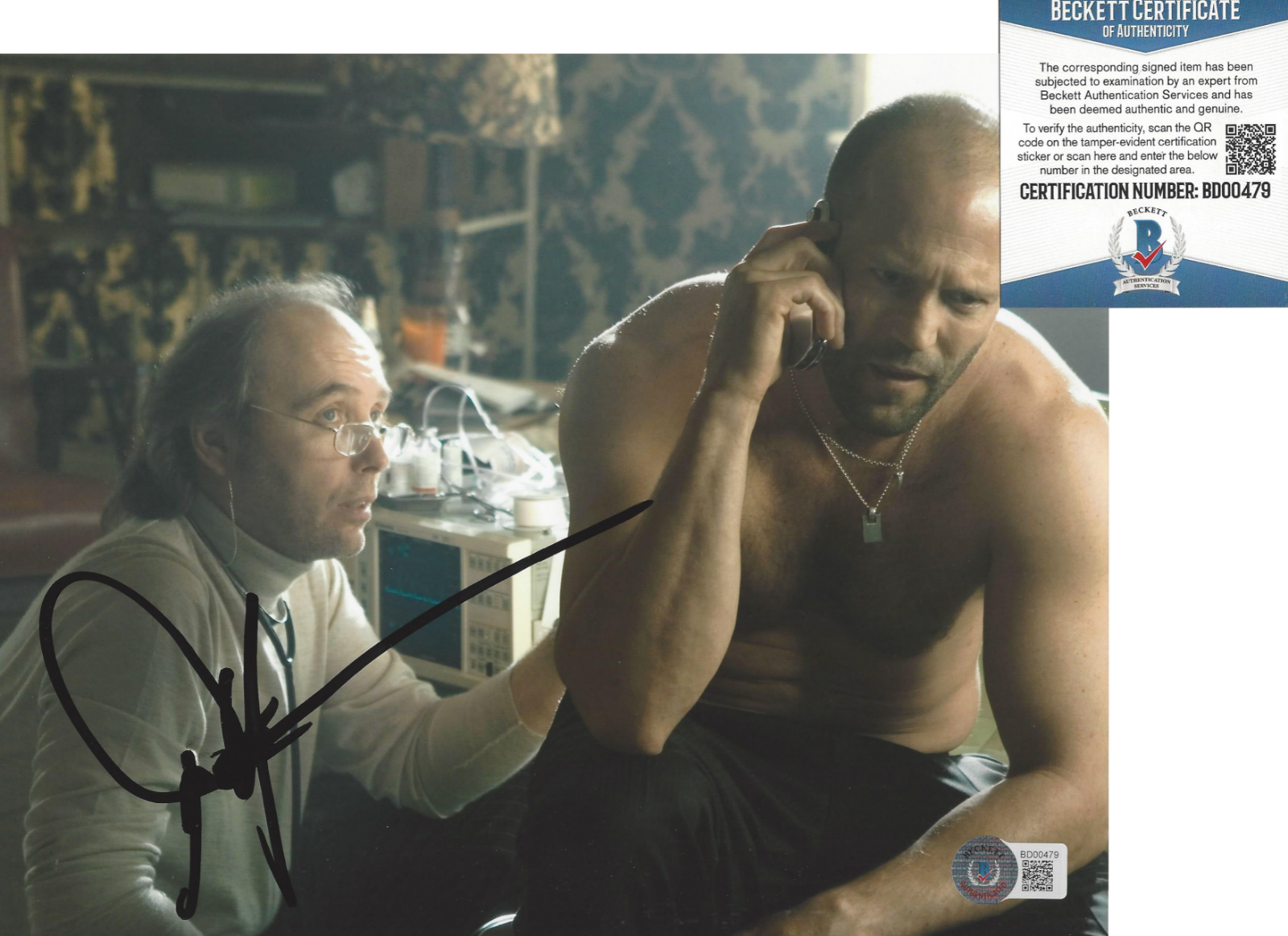 DWIGHT YOAKAM SIGNED CRANK HIGH VOLTAGE 8x10 MOVIE Photo Poster painting SINGER BECKETT COA BAS!