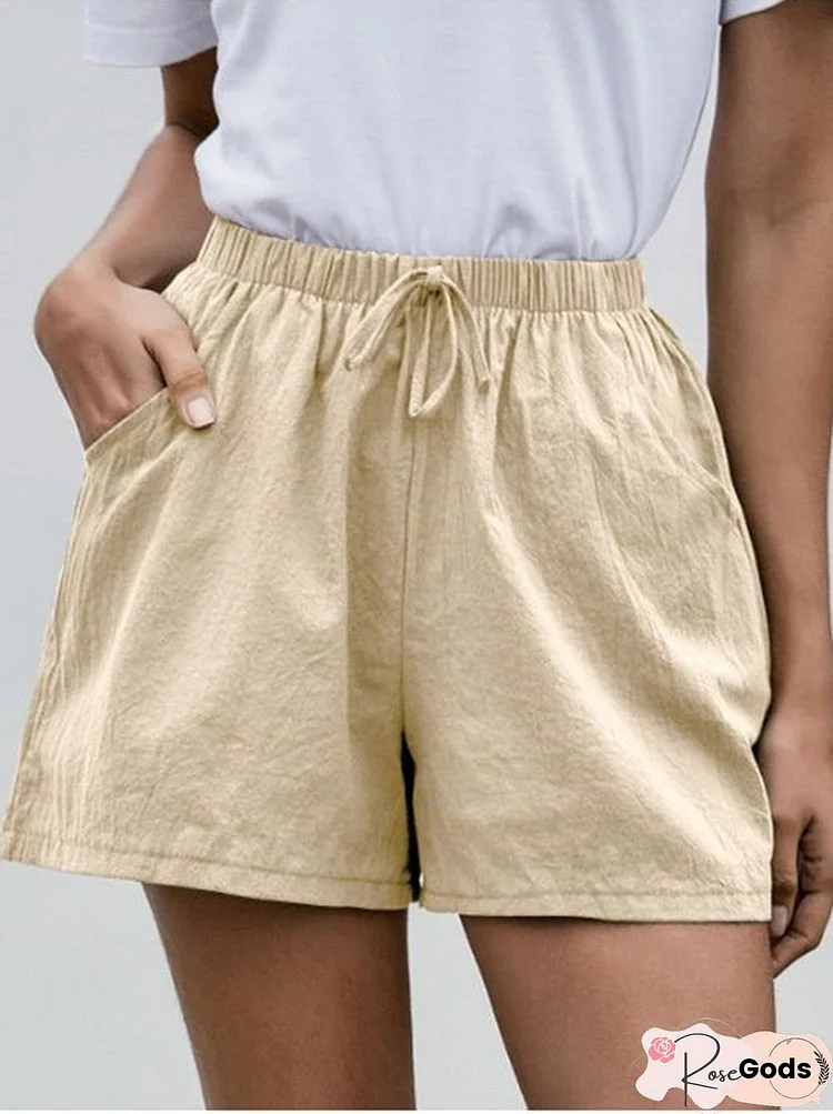 Casual Daily Drawstring Shorts