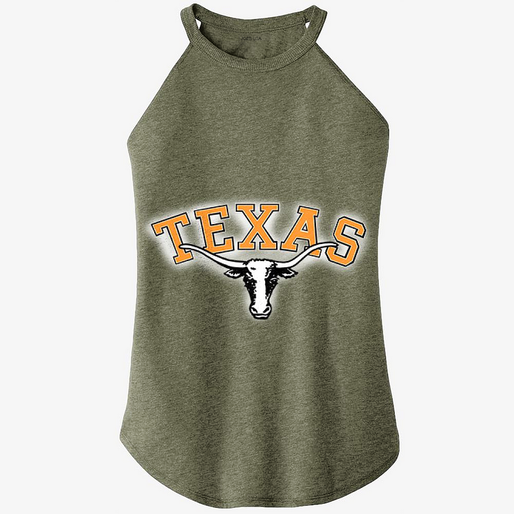 Texas Longhorns Football, Football Rocker Tank Top
