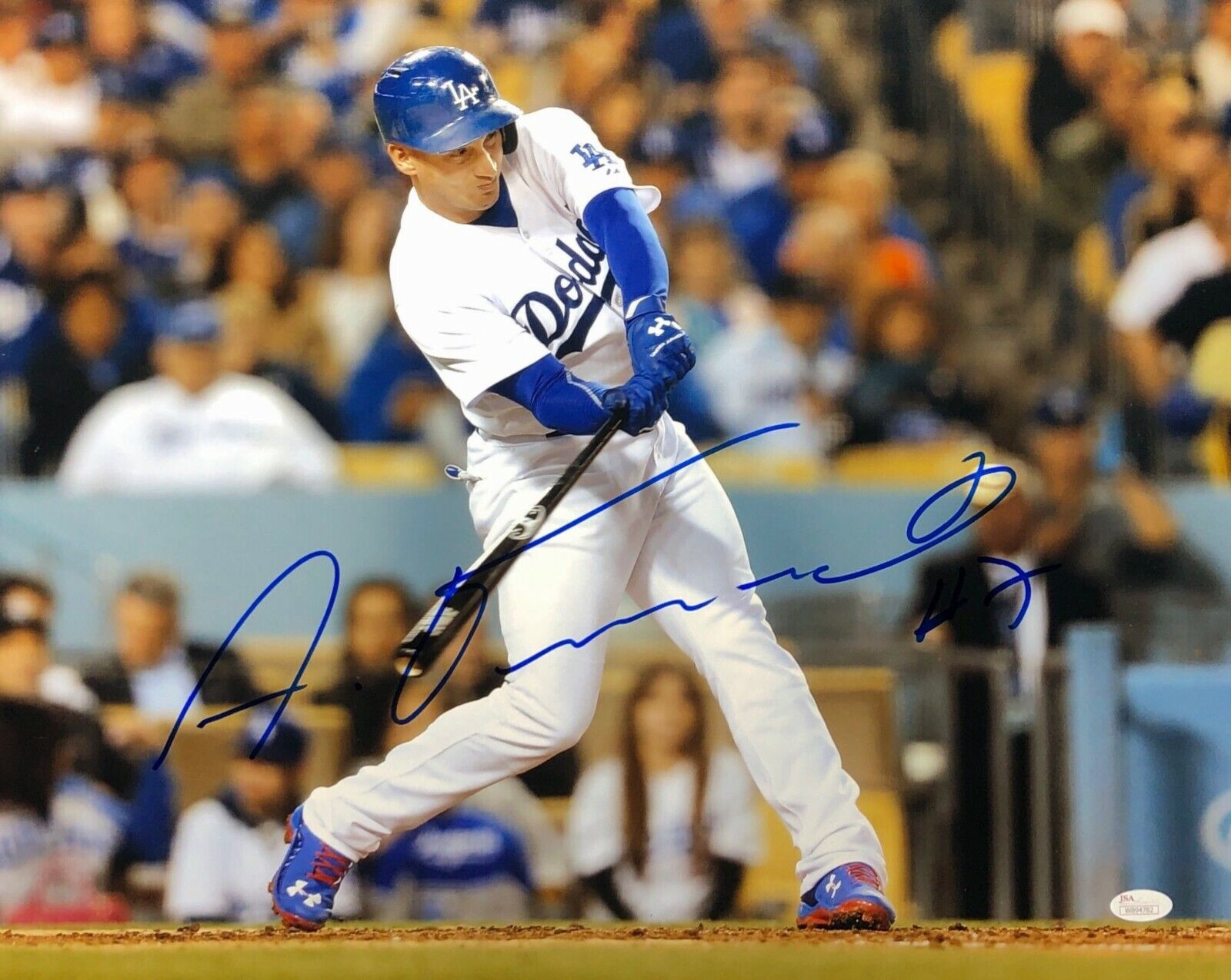 Alex Guerrero Signed Los Angeles Dodgers Baseball 16x20 Photo Poster painting JSA W894782