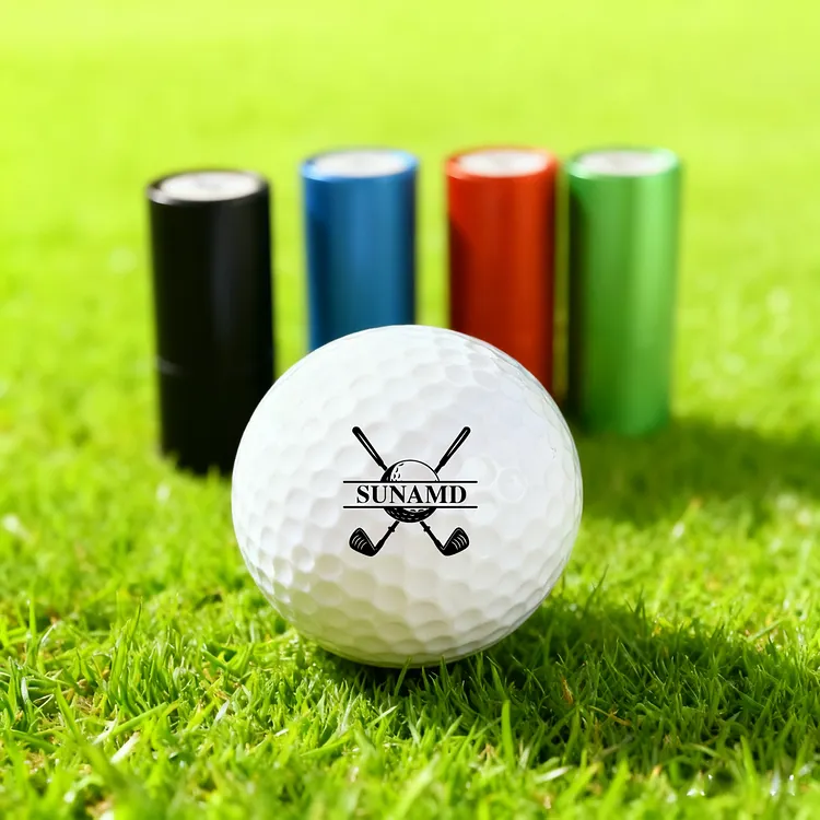 Custom Golf Ball Stamp, Personalized Self-Inking Golf Ball Stamp Markers, Reusable Waterproof Ink, Customizable Golf Ball Stamper with Logo Monogram, Golf Accessories, Father&rsquo;s Birthday Christmas Gift