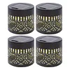 Solar Powered Deck Step Stair Lights Mandalas Theme Waterproof Fence Light Decorative Mandalas Lights for Garden Post Patio Backyard Yard Decor