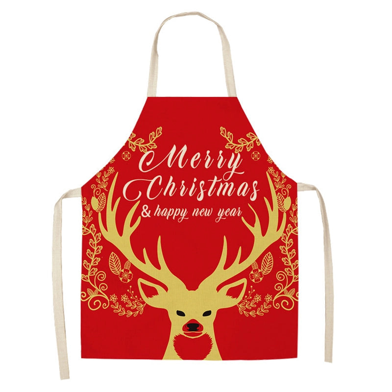 Christmas Cute Cartoon Polyester Apron 1 Piece