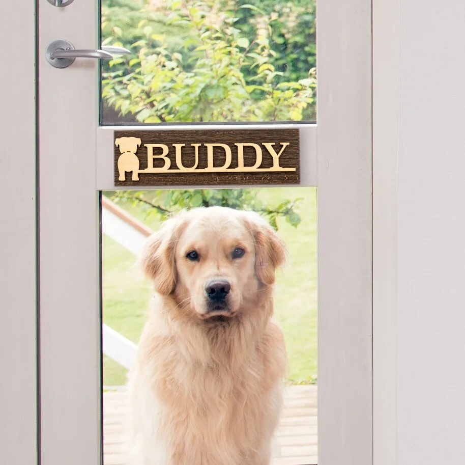 Personalisable Wooden Dog Ornaments Decoration For Wall Wood Sign Dog Signs for Home Decor Dog Lover Gifts Pet Wall Hanging Sign