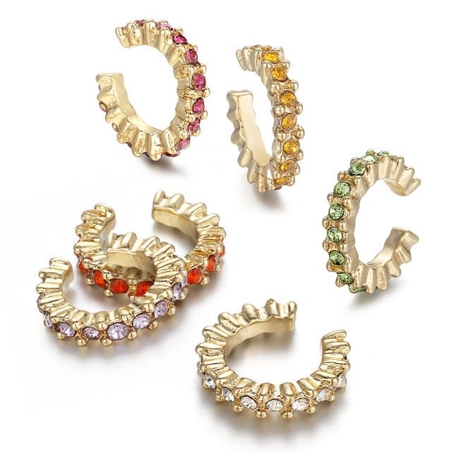 YOY-Trendy Pearl Clip on Earrings Earcuffs