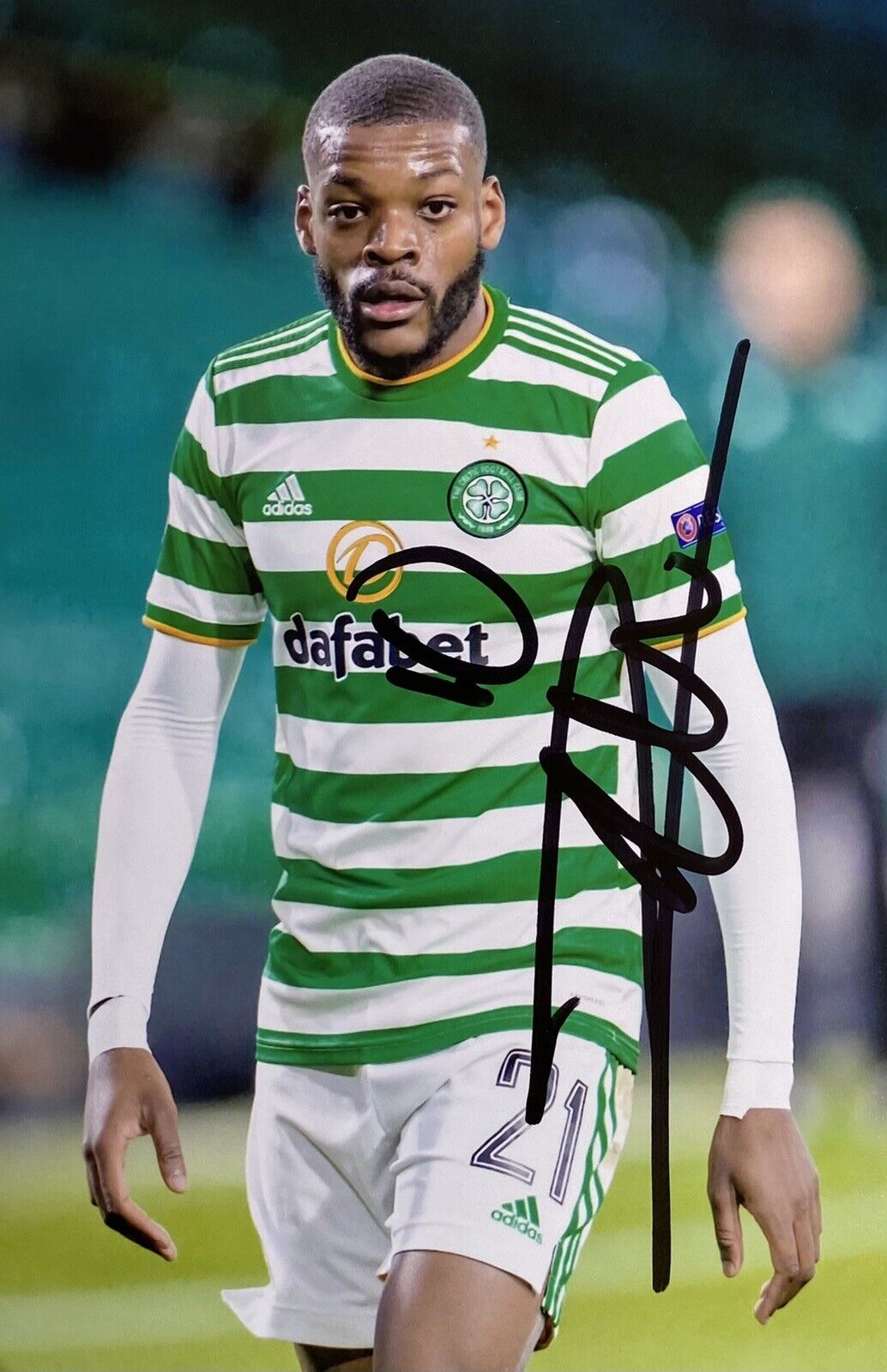 Olivier Ntcham Genuine Hand Signed Celtic 6X4 Photo Poster painting 2