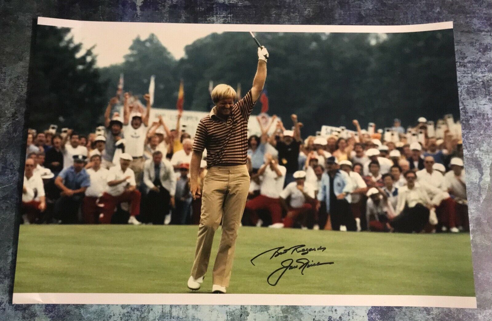 GFA PGA Open Masters Champion * JACK NICKLAUS * Signed 12x18 Photo Poster painting J1 COA