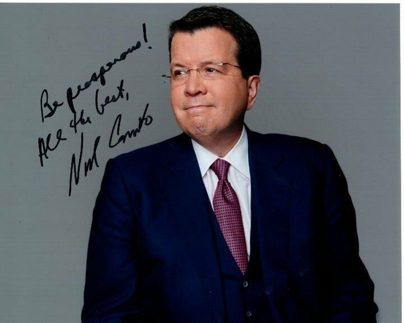 Neil cavuto signed autographed fox news Photo Poster painting great content