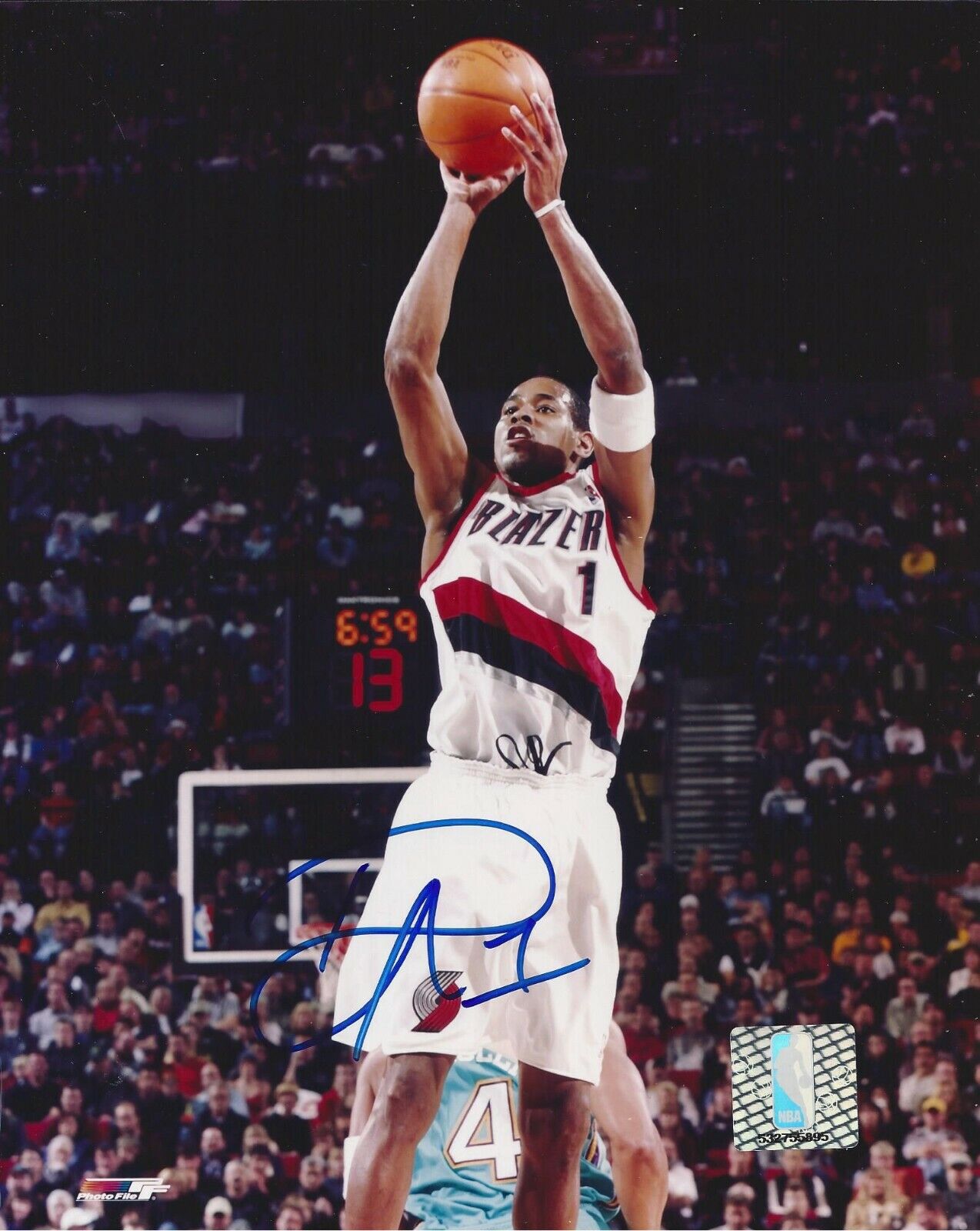 Derek Anderson Autographed 8x10 Portland Trail Blazers#S1238