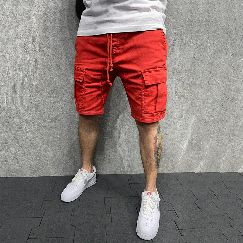 Men's Multi-pocket Overalls Shorts