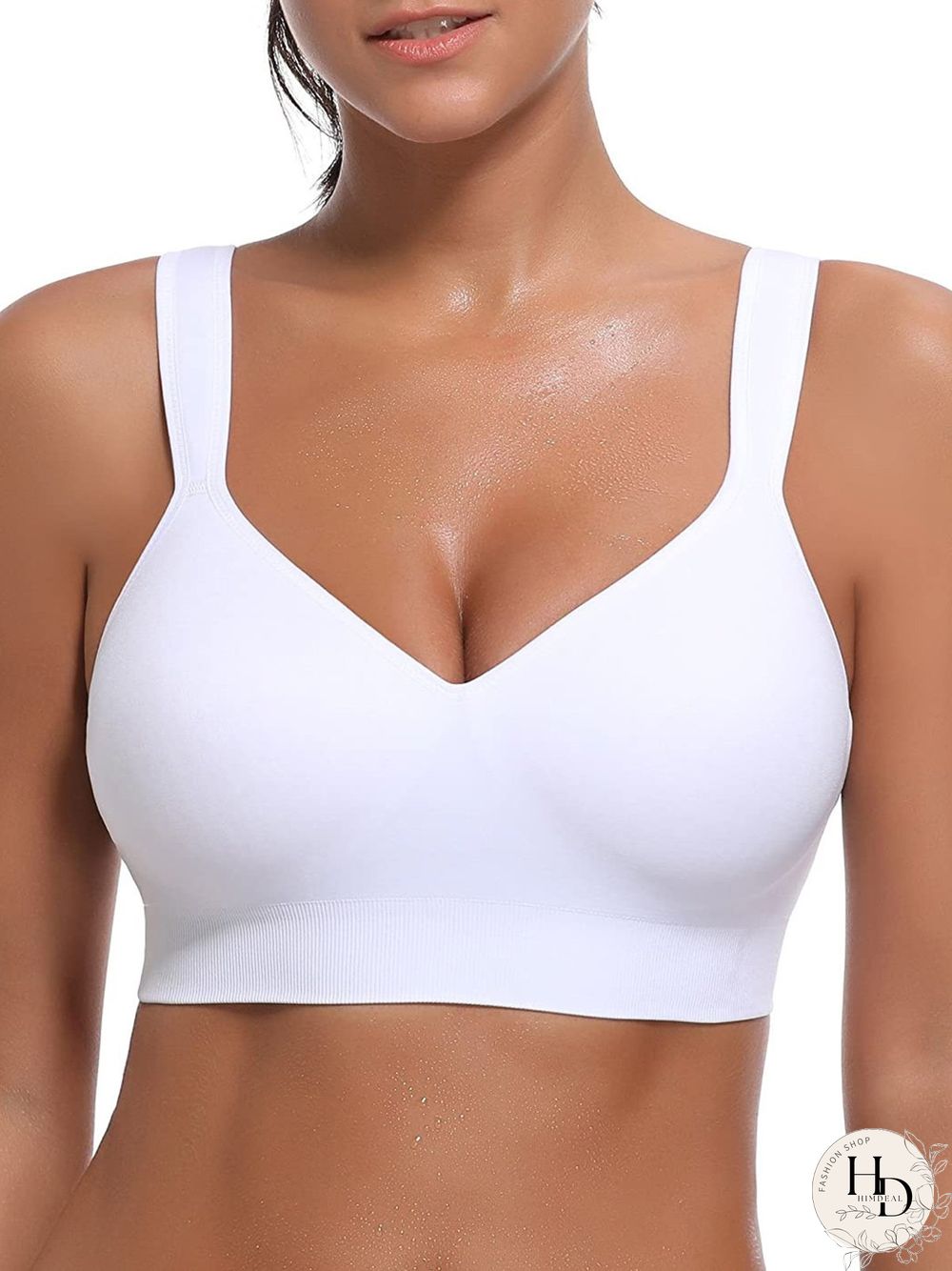 Plain All Season Simple Polyester Plus Size Lightweight Pullover Gallus Wirefree Bra