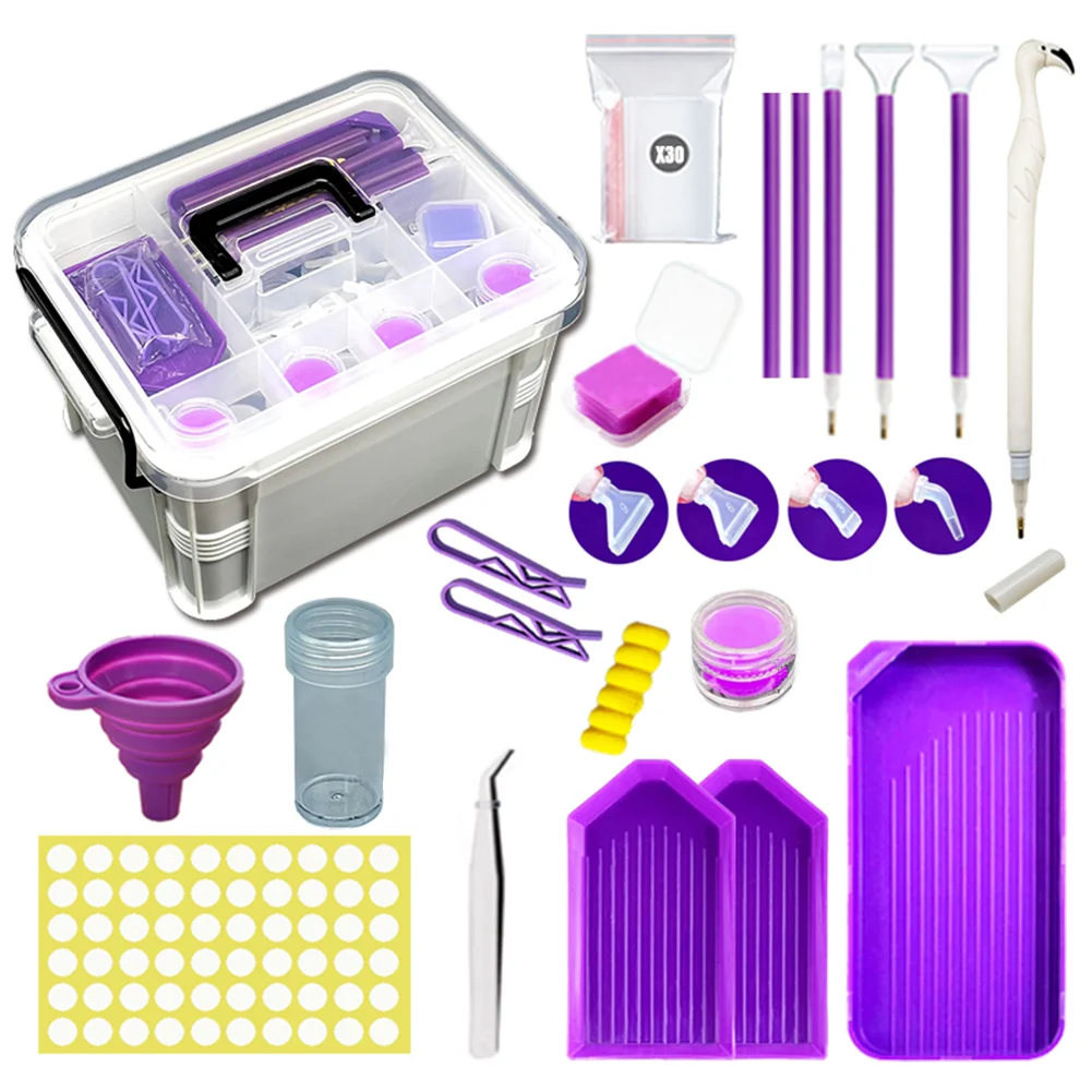 111Pcs DIY Diamond Painting Tools Set Diamond Painting Accessories for Beginners