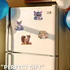 4PCS 2D/Flat Acrylic DIY Diamond Art Fridge Magnet Kit Devon Rex Design DIY Art Fridge Magnet Refrigerator Sticker Magnetic Diamond Art Decor Refrigerator Mailbox Home Decoration DIY Crafts