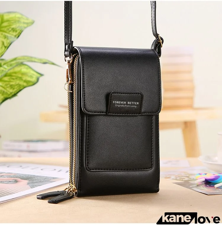 Touch Screen Mobile Phone Bag Messenger Key Coin Bag Crossbody Bag