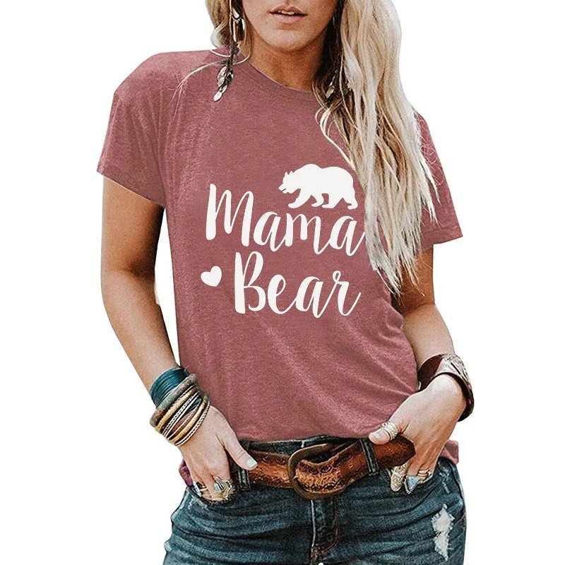 Mama Bear Printed T-shirt