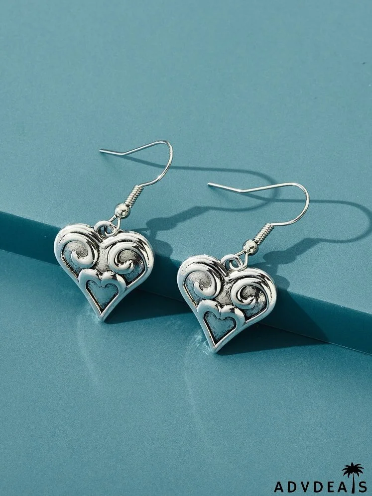 Heart Drop Earrings