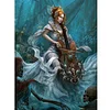 Meerjungfrau 5d DIY Runde Vollbohrer Dimond Gemälde Kit Haus Wanddekoration 30x40cm