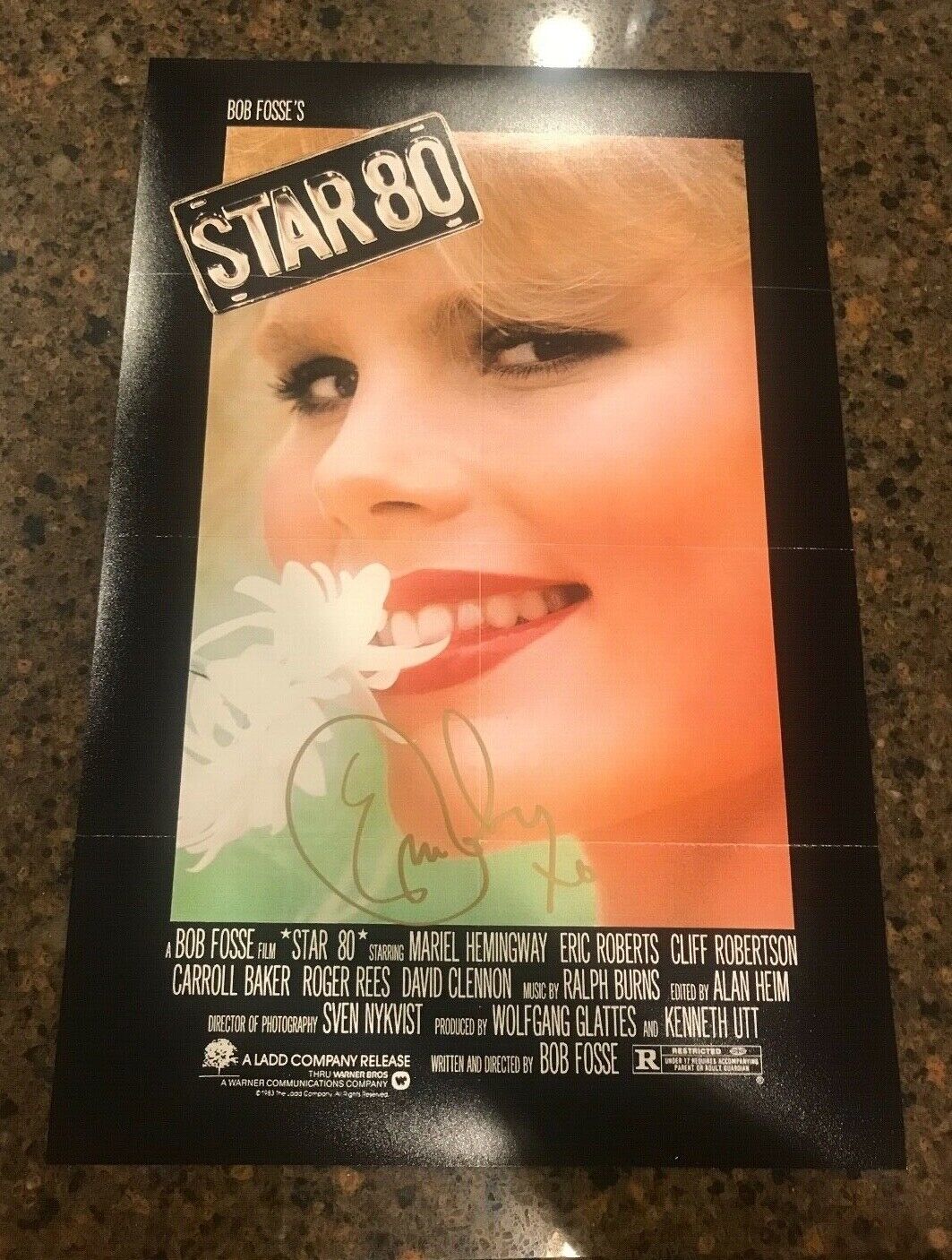 * ERIC ROBERTS * autographed signed 12x18 poster * STAR 80 * PROOF * 1