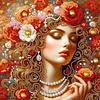 (Pre-Framed)Diamond Painting-DIY Crystal Rhinestone Girl(25x25cm)