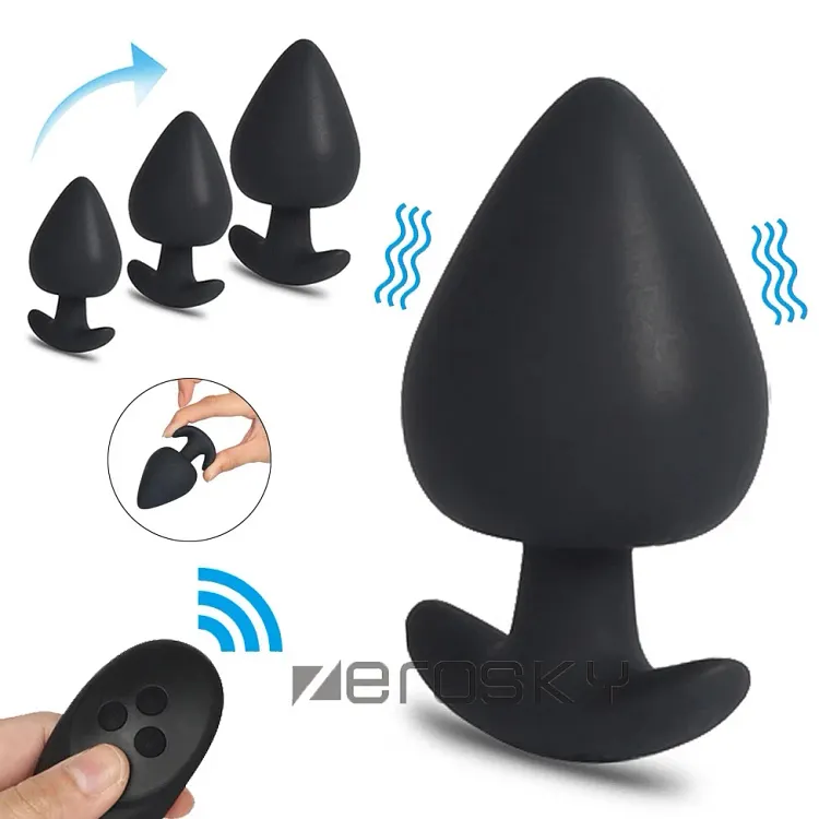 pornhint Pornhint VIBRATING-BUTT-PLUG-ANAL-SEX-For-WOMEN-MEN-Toy-MASSAGER Dildo Vibrator Remote Vibrator