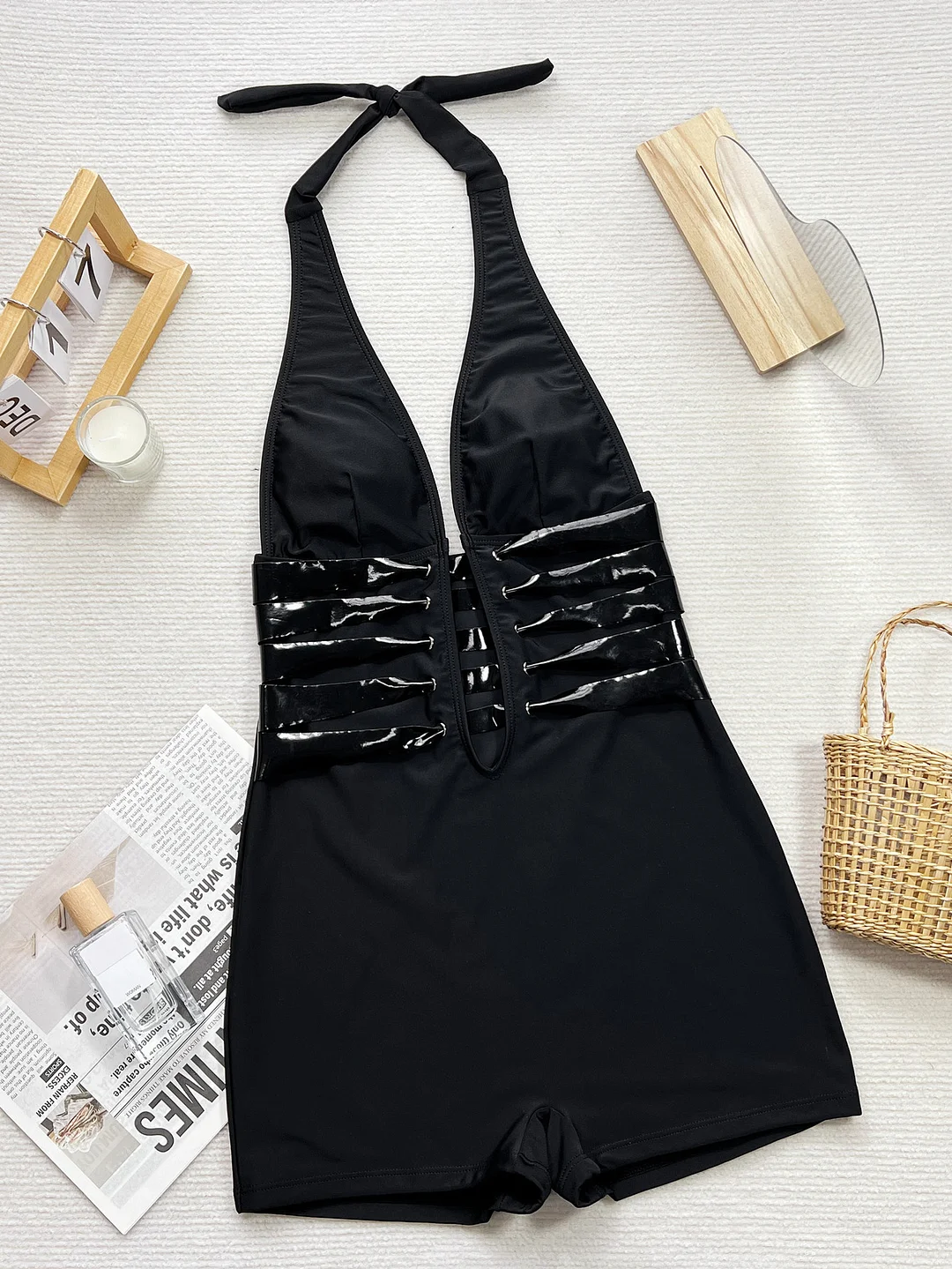 Woherb Woherb Single Swit 2024 Sexy Ladies Tex Swimwear D699WY-Outfit Ideas