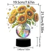 Sonnenblumenvase aus Acryl doppelseitig - 5d DIY Bastellampe
