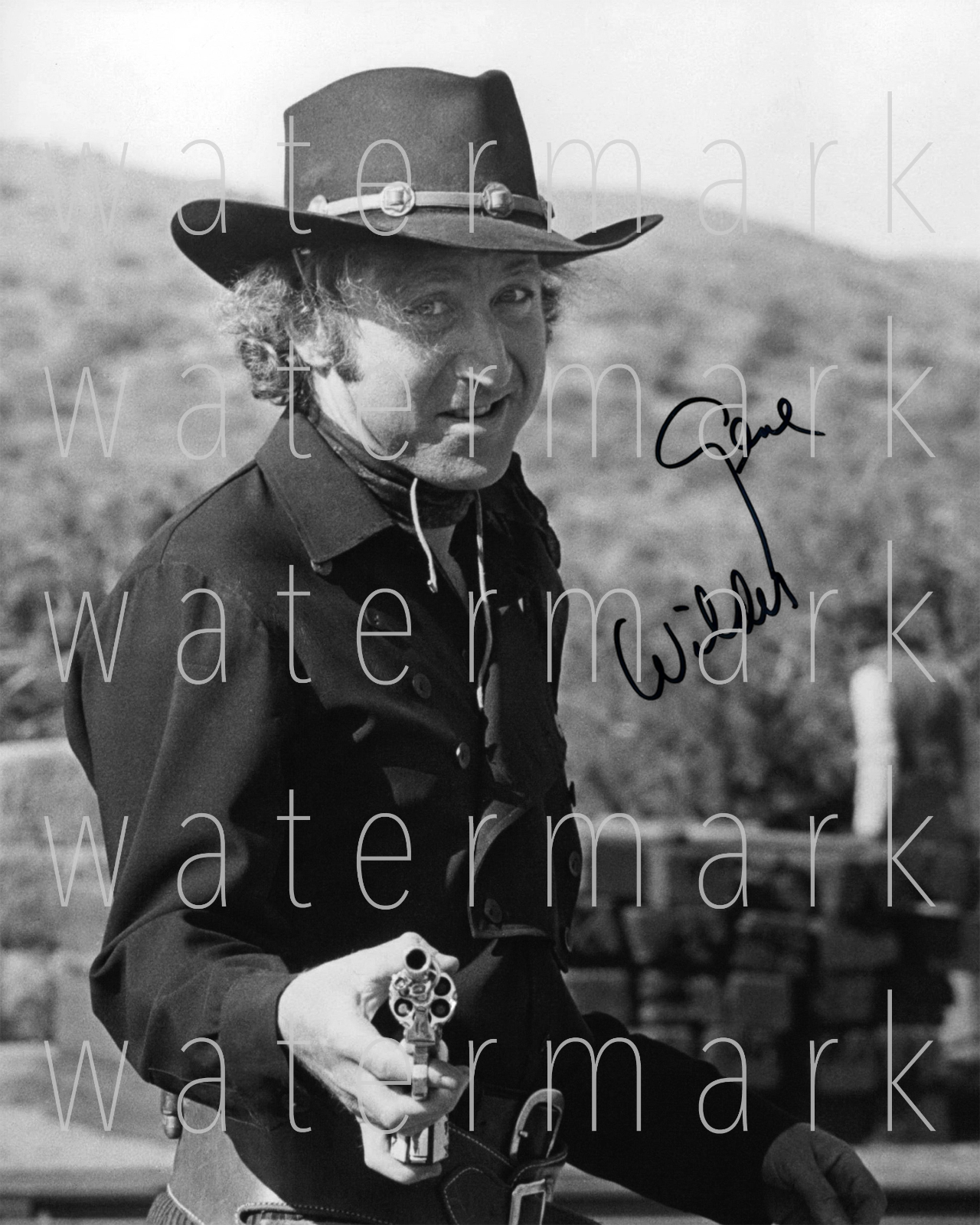 Gene Wilder Blazing Saddles signed 8x10 inch picture Photo Poster painting poster autograph RP