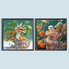 2Pack Dragon Snake-Crystal Rhinestone Diamond Painting(30x30cm)