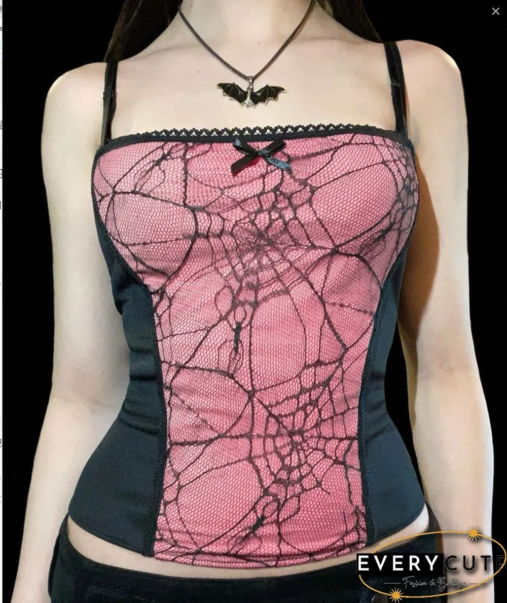 Gothic Aesthetic Bodycon Corset Tops Women Elegant Bra Build Basic Sexy Camisole