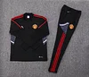 2022/2023 Manchester United Half-Pull Training Suit Black Football Shirt 1:1 Thai Quality Set perfectftball