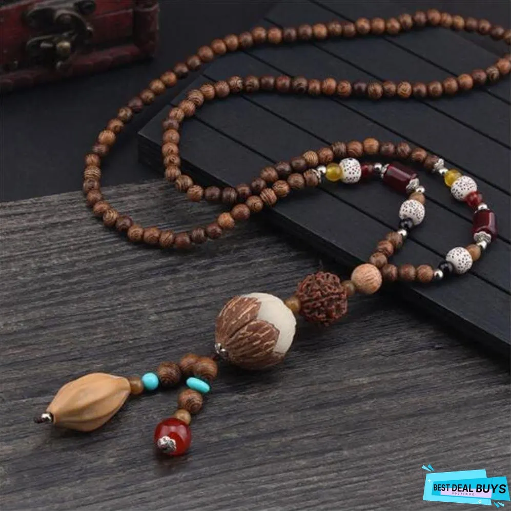 Ethnic Fish Horn Long Statement Men Womens Jewelry
