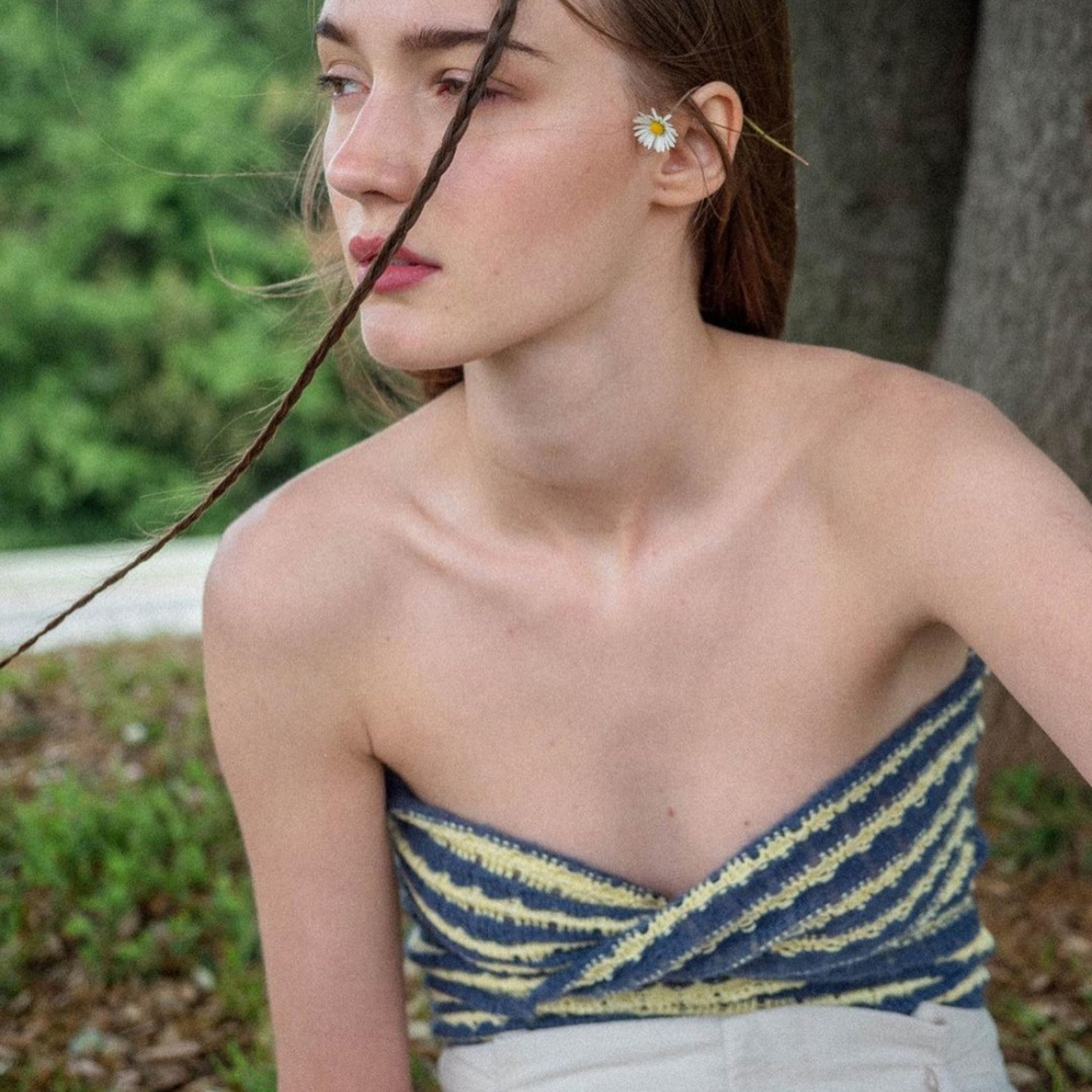 Ootddress 2025 Off Shoulder Knit Tube Top Sexy Strapless Backless Bustier Tops For Women Stripe Cropped Top Hot Summer Streetwear