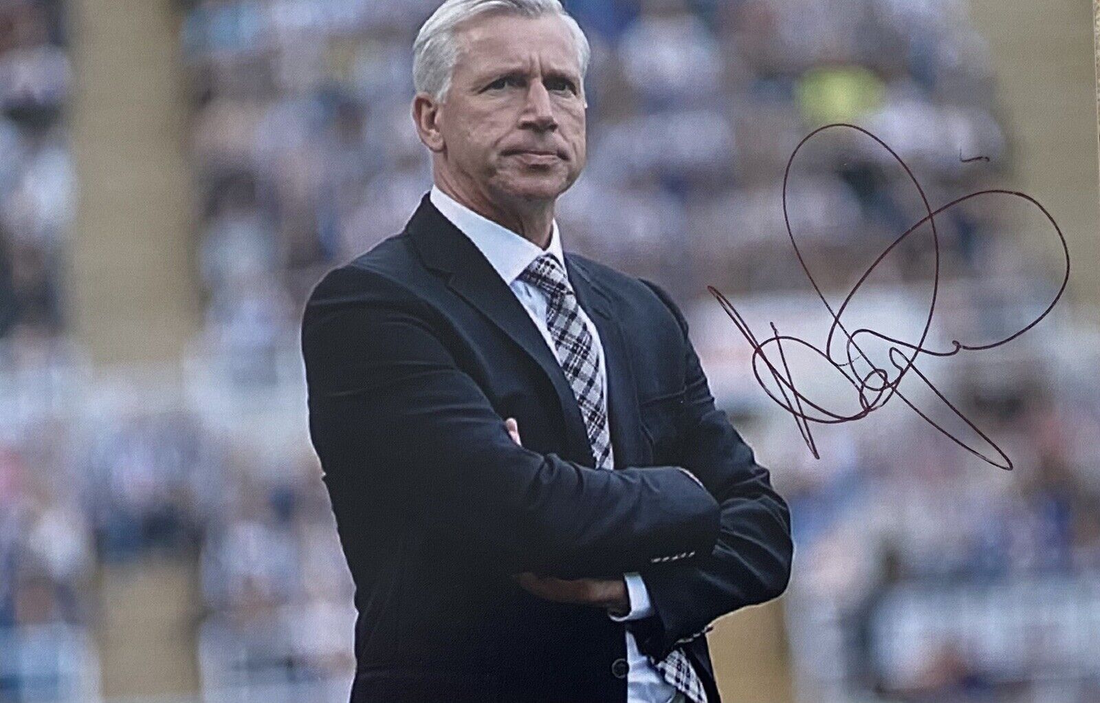 Alan Pardew Genuine Hand Signed Newcastle United 6X4 Photo Poster painting 2