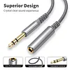 6.35mm Headphone Extension Cable Wear Resist Male To Female TRS Adapter Cord Multi-Purpose Hi-Fi Sound Stereo Extender Cord for IPhone/Headset/Smartphones