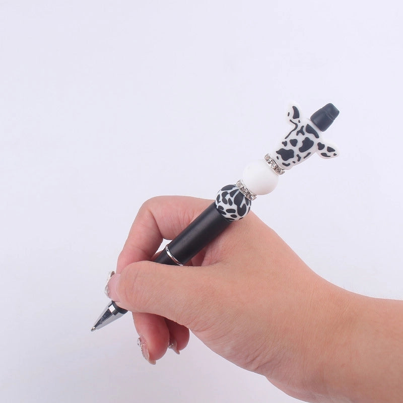 1 Piece Cow Pattern Class Learning Daily Plastic Cartoon Style Cute Gel Pen