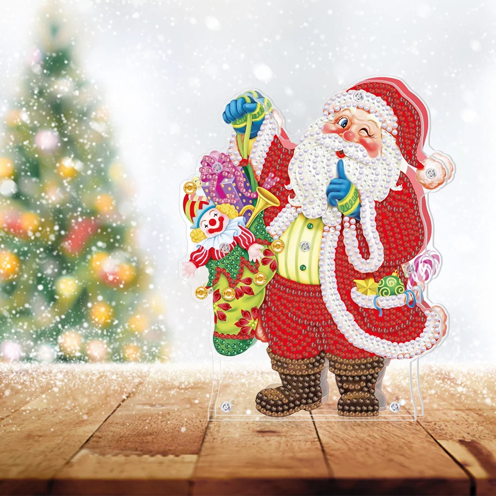 DIY Diamond Painting Light Christmas Tree Snowman Nightlight Lamp