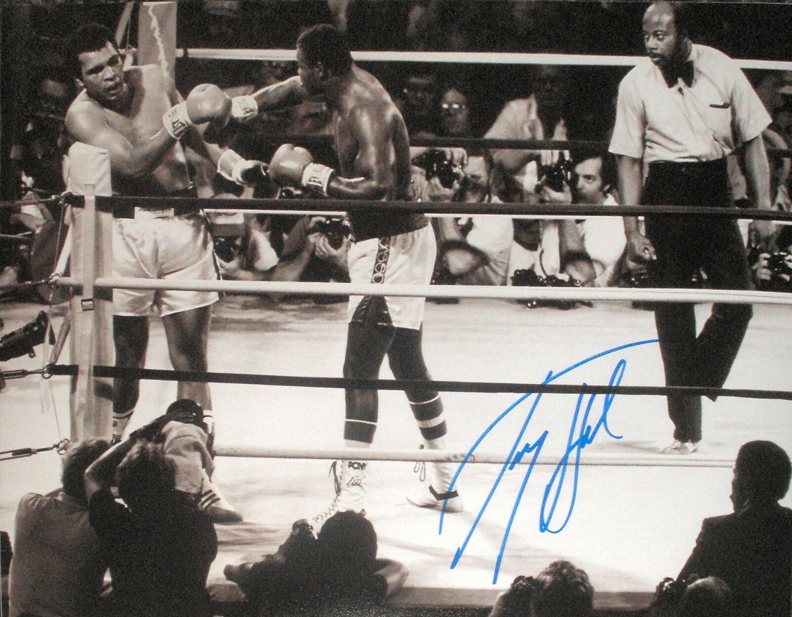 LARRY HOLMES SIGNED 16x12