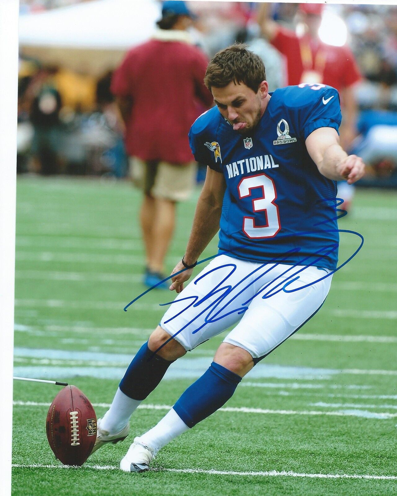 **GFA Minnesota Vikings *BLAIR WALSH* Signed 8x10 Photo Poster painting B2 COA**