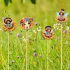 6Pcs Sunflower Fairy DIY Diamond Painting Kits Garden Stakes Diamond Art Kits