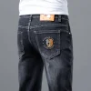  Men's Cotton Stretch High-End Embroidery Jeans