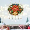 Christmas DIY Acrylic Diamond Painting Pendant Double Sided Paint Suncatcher Hanging Ornament Home Decor Kit 
