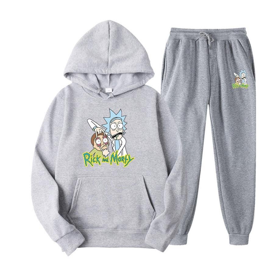 Rick And Morty  Hoodies Suit Men's & Women's Autumn \ Winter Pant Sportswear Hooded
